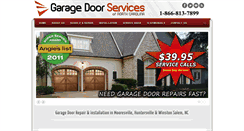 Desktop Screenshot of garagedoorrepairnc.com